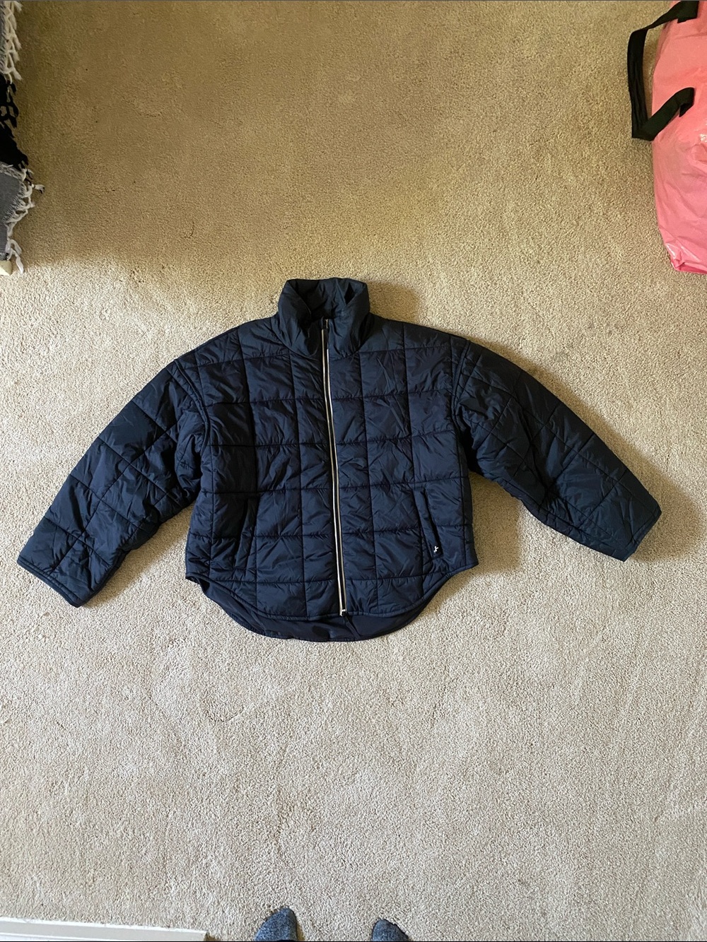JoyLab Navy Quilted Puffer Jacket